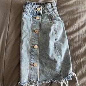 BLUE JEAN SKIRT - FOREVER 21